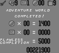 une photo d'Ã©cran de The Pagemaster sur Nintendo Game Boy